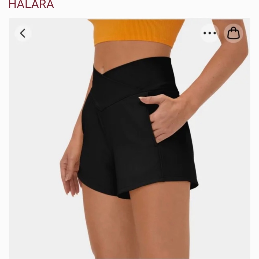 Band new never work Halara shorts black XS